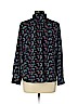 Ann Taylor LOFT 100% Polyester Blue Long Sleeve Blouse Size L (petite) - photo 2