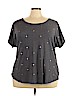 Lane Bryant Gray Short Sleeve Top Size 28 - 26 Plus - photo 1