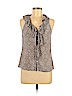 Banana Republic 100% Silk Gray Sleeveless Silk Top Size S (petite) - photo 1