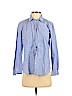 Ann Taylor LOFT 100% Cotton Blue Long Sleeve Button-Down Shirt Size M (petite) - photo 1