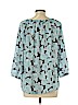 Apt. 9 100% Polyester Green 3/4 Sleeve Blouse Size XL (petite) - photo 2