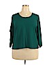 RACHEL Rachel Roy Teal 3/4 Sleeve Blouse Size XXL - photo 1
