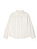 Crewcuts 100% Cotton Solid White Long Sleeve Button-Down Shirt Size 12 - photo 1