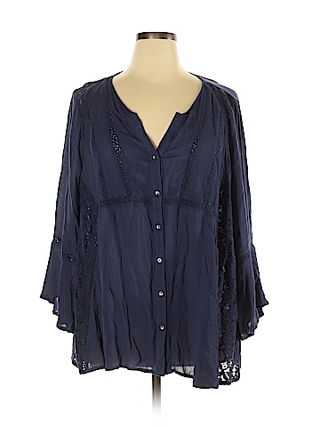 Vintage America Blues 3/4 Sleeve Blouse (view 1)