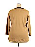 Lauren by Ralph Lauren 100% Cotton Tan 3/4 Sleeve Top Size 2X - photo 2