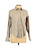 Lauren by Ralph Lauren 100% Cotton Gray Long Sleeve Button-Down Shirt Size 12 (petite) - photo 1