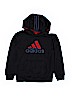 Adidas 100% Polyester Black Pullover Hoodie Size 8 - photo 1