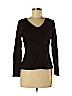 Jones New York Collection Brown Silk Pullover Sweater Size M (petite) - photo 1
