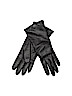 Isotoner 100% Leather Solid Black Gloves Size 6 - photo 1