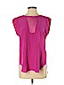 Rebecca Taylor 100% Silk Pink Short Sleeve Silk Top Size 4 - photo 1