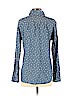 Ann Taylor LOFT 100% Cotton Blue Long Sleeve Blouse Size M - photo 2