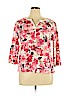 Karen Scott Pink 3/4 Sleeve Henley Size XL (petite) - photo 1