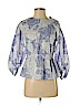 Ann Taylor Factory 100% Cotton Blue 3/4 Sleeve Blouse Size XS (petite) - photo 1