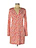 Diane von Furstenberg 100% Silk Red Casual Dress Size 8 - photo 1