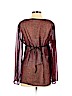 Motherhood 100% Polyester Burgundy Long Sleeve Blouse Size M - photo 2