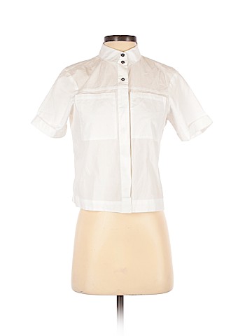 Topshop Short Sleeve Button-Down Shirt (view 1)