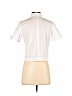Topshop 100% Cotton White Short Sleeve Button-Down Shirt Size 2 (petite) - photo 2