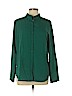 Banana Republic Factory Store 100% Polyester Green Long Sleeve Button-Down Shirt Size L - photo 1