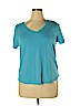 J.jill 100% Pima Cotton Blue Short Sleeve T-Shirt Size XL (petite) - photo 1