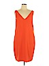 Lauren by Ralph Lauren 100% Polyester Orange Casual Dress Size 16 - photo 1