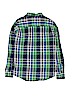 The Children's Place 100% Cotton Plaid Green Long Sleeve Button-Down Shirt Size 10 - 12 - photo 2