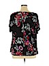 Dana Buchman 100% Polyester Black Short Sleeve Blouse Size 1X - photo 2