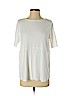 J.jill 100% Cotton White Short Sleeve T-Shirt Size M (petite) - photo 1