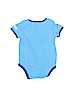 Small Wonders 100% Cotton Blue Short Sleeve Onesie Size 6-9 mo - photo 2