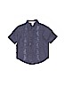 Janie and Jack 100% Linen Blue Short Sleeve Button-Down Shirt Size 12-18 mo - photo 1