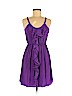Rebecca Taylor 100% Silk Purple Casual Dress Size 2 - photo 1