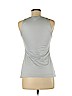 White House Black Market 100% Viscose Gray Sleeveless Top Size S - photo 2