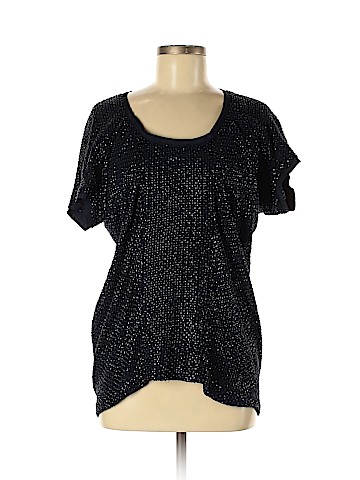 Diane von Furstenberg Short Sleeve Silk Top (view 1)