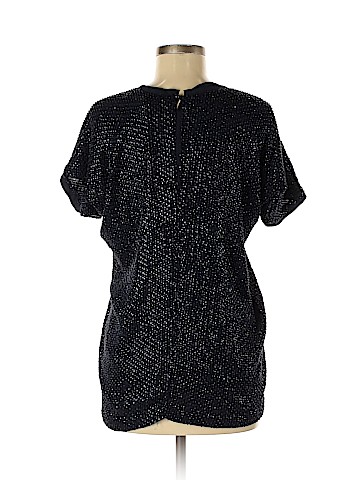 Diane von Furstenberg Short Sleeve Silk Top (view 2)