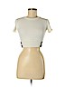 Zara Ivory Short Sleeve Top Size S - photo 1