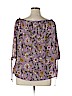 Renee C. 100% Polyester Purple 3/4 Sleeve Blouse Size XL - photo 2