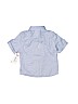 Wendy Bellissimo 100% Cotton Stripes Graphic Blue Short Sleeve Button-Down Shirt 18-24 MO / 24 MO - photo 2