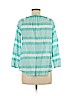 Talbots 100% Cotton Blue 3/4 Sleeve Blouse Size M (petite) - photo 2