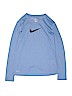 Nike 100% Polyester Blue Active T-Shirt Size L (kids) - photo 1