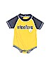 NFL Graphic Color Block Yellow Short Sleeve Onesie Size 0-3 mo - photo 1