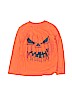 The Children's Place 100% Cotton Graphic Orange Long Sleeve T-Shirt Size 5 - 6 - photo 1