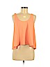 Trina Turk 100% Polyester Orange Sleeveless Blouse Size M - photo 1