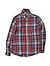 The Children's Place 100% Cotton Plaid Blue Long Sleeve Button-Down Shirt Size 14 - photo 1