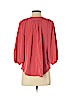 Pleione 100% Polyester Red 3/4 Sleeve Blouse Size S - photo 2