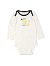 Carter's 100% Cotton White Long Sleeve Onesie 6-9 MO / 9 MO - photo 1