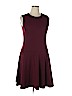 Lands' End Burgundy Casual Dress Size 14 - photo 1