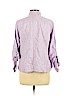 Talbots 100% Linen Purple Long Sleeve Button-Down Shirt Size L (petite) - photo 2