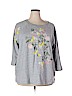 Ann Taylor LOFT 100% Organic Cotton Gray Sweatshirt Size 24/26 - photo 1