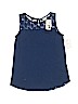 Forever 21 100% Nylon Blue Sleeveless Top Size 14 - photo 1