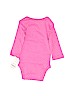 Carter's 100% Cotton Polka Dots Graphic Pink Long Sleeve Onesie 0-3 MO / 3 MO - photo 2