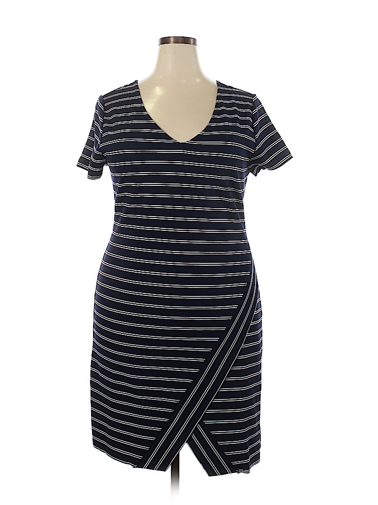 Skies Are Blue Blue Casual Dress Size XXL - photo 1